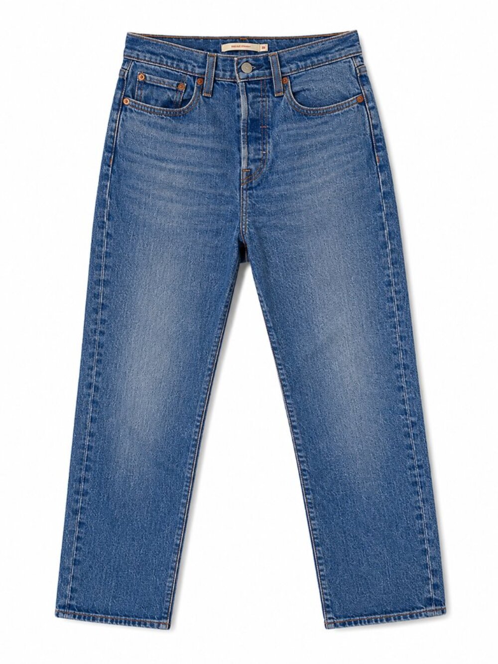 Levi’s Wedgie Straight Jeans | W25 L26 | Light/Medium Blue Wash